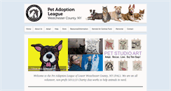 Desktop Screenshot of petadoptleague.org
